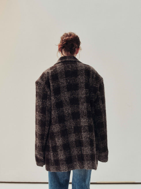 Ascent Wool Plaid Coat